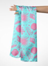 Turtle ocean and sky style with pink, blue colors - Image 3