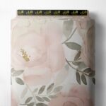 Petal flower style with pink,green colors