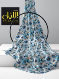 Bloom flower style with blue,white colors - Image 2