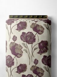 Bloom flower style with purple,green colors