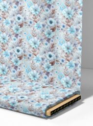 Bloom flower style with blue,white colors - Image 4