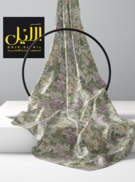 Leaf flower style with green,purple colors - Image 2