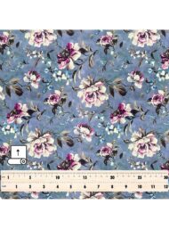 Bloom flower style with blue,purple colors - Image 5