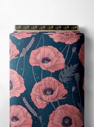 Petal flower style with pink,green colors