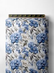 Petal flower style with blue,white colors