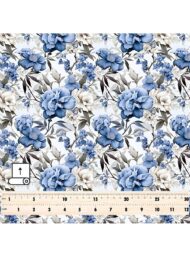 Petal flower style with blue,white colors - Image 5