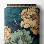 Petal flower style with green,yellow colors