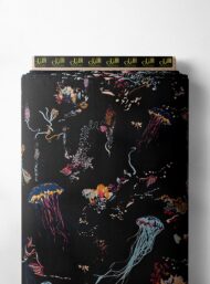 Jellyfish nature style with blue,pink colors