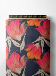 Bloom flower style with pink,orange colors