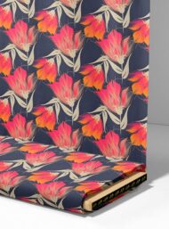 Bloom flower style with pink,orange colors - Image 4