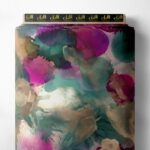 Color abstract style with purple,green colors