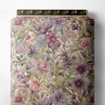 Petal flower style with pink,green colors