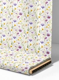 Bloom flower style with purple,yellow colors - Image 4