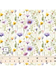 Bloom flower style with purple,yellow colors - Image 5