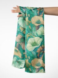 Bloom flower style with green,yellow colors - Image 3