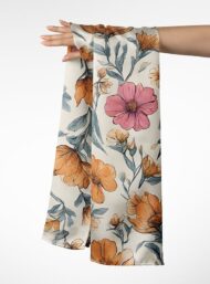 Bloom flower style with orange,pink colors - Image 3