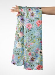 Bloom flower style with pink,blue colors - Image 3