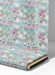 Bloom flower style with pink,blue colors - Image 4