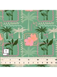 Palm flower style with green, pink colors - Image 5