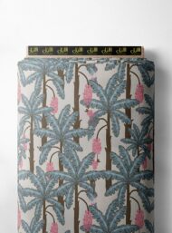 Palm flower style with brown,green colors