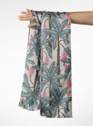 Palm flower style with brown,green colors - Image 3