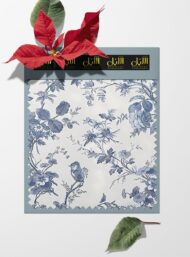 Bird flower style with blue, white colors - Image 6