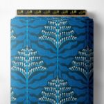 Tree nature style with blue, white colors