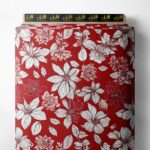 Petal flower style with red,white colors