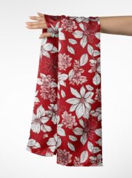 Petal flower style with red,white colors - Image 3
