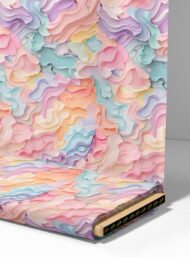 Wave abstract style with pink,blue colors - Image 4