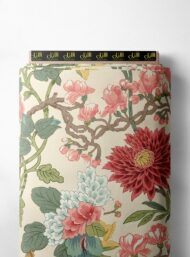 Petal flower style with pink,green colors