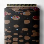 Circle abstract style with brown,blue colors