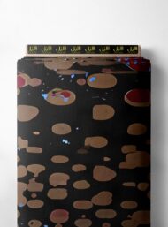 Circle abstract style with brown,blue colors