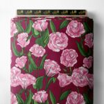 Petal flower style with pink,green colors