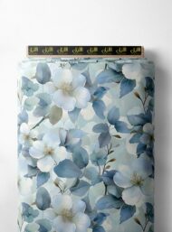 Petal flower style with blue,green colors