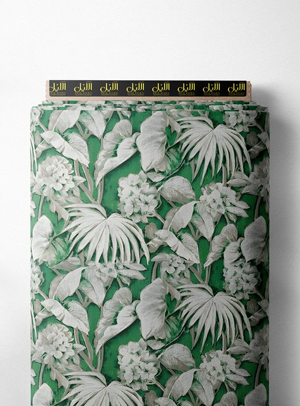 LAI01-3762_1.jpg Leaf nature style with green, white colors - Image 1