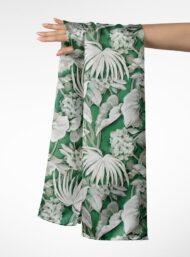 Leaf nature style with green, white colors - Image 3