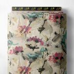 Petal flower style with pink,green colors