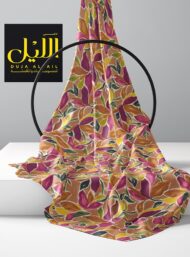 Leaf flower style with pink,green colors - Image 2