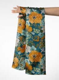 Bloom flower style with orange,white colors - Image 3