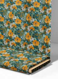 Bloom flower style with orange,white colors - Image 4