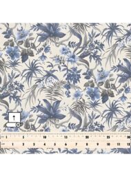 Leaf flower style with blue,grey colors - Image 5