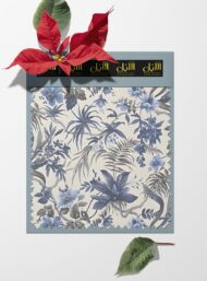 Leaf flower style with blue,grey colors - Image 6