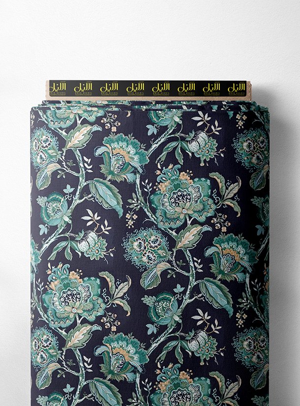 LAI01-3775_1.jpg Leaf flower style with green,blue colors - Image 1