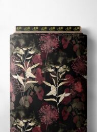 Petal flower style with red,green colors