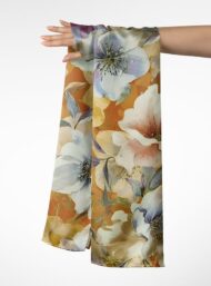 Bloom flower style with white,grey colors - Image 3