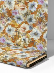 Bloom flower style with white,grey colors - Image 4