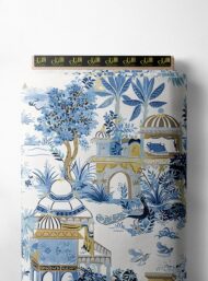 Tree nature style with blue, white colors