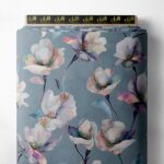 Petal flower style with white,grey colors