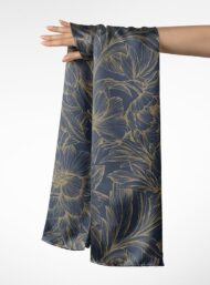 Petal flower style with blue,grey colors - Image 3